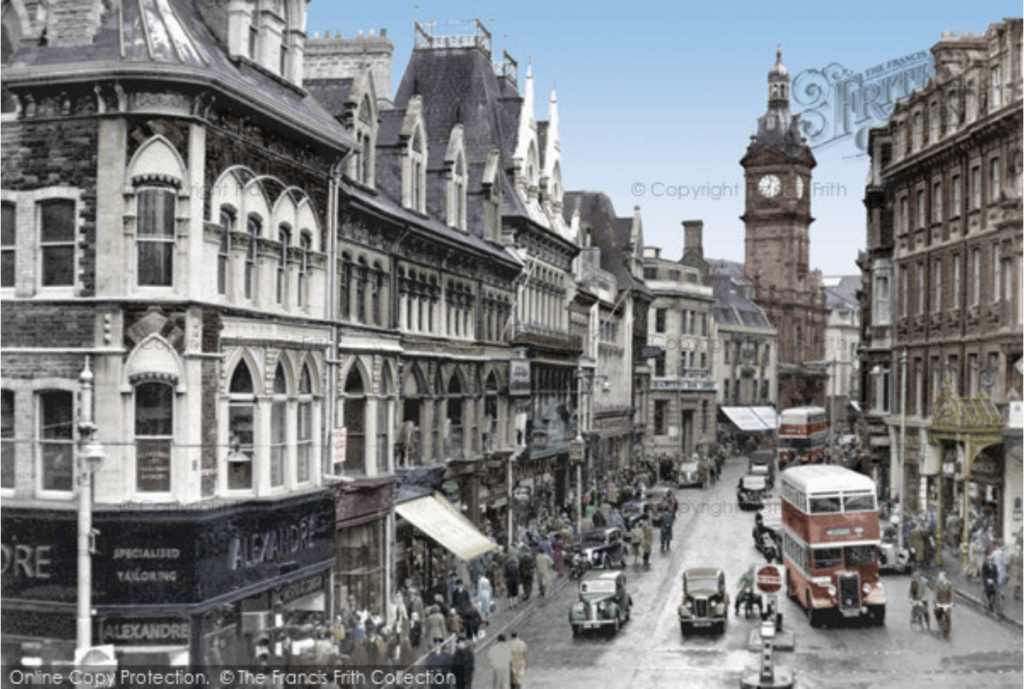 Newport, Commercial Street c.1955